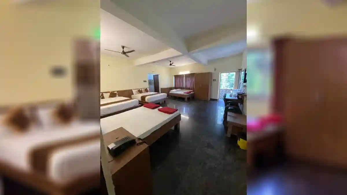 Spacious Family Room with balcony at MS Lotus Resorts
