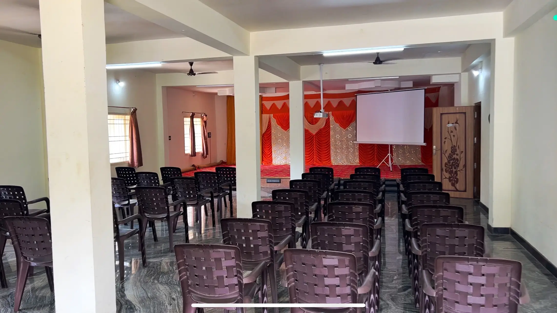 Mini hall setup for events at MS Lotus Resorts, Kolli Hills
